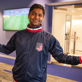 Scenes from SCUSA's World Cup watch event during USA match