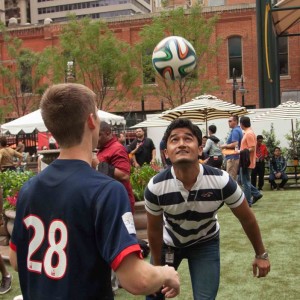 Photo: Matthew Hoffer A soccer workout at WAS Week 2014 event.