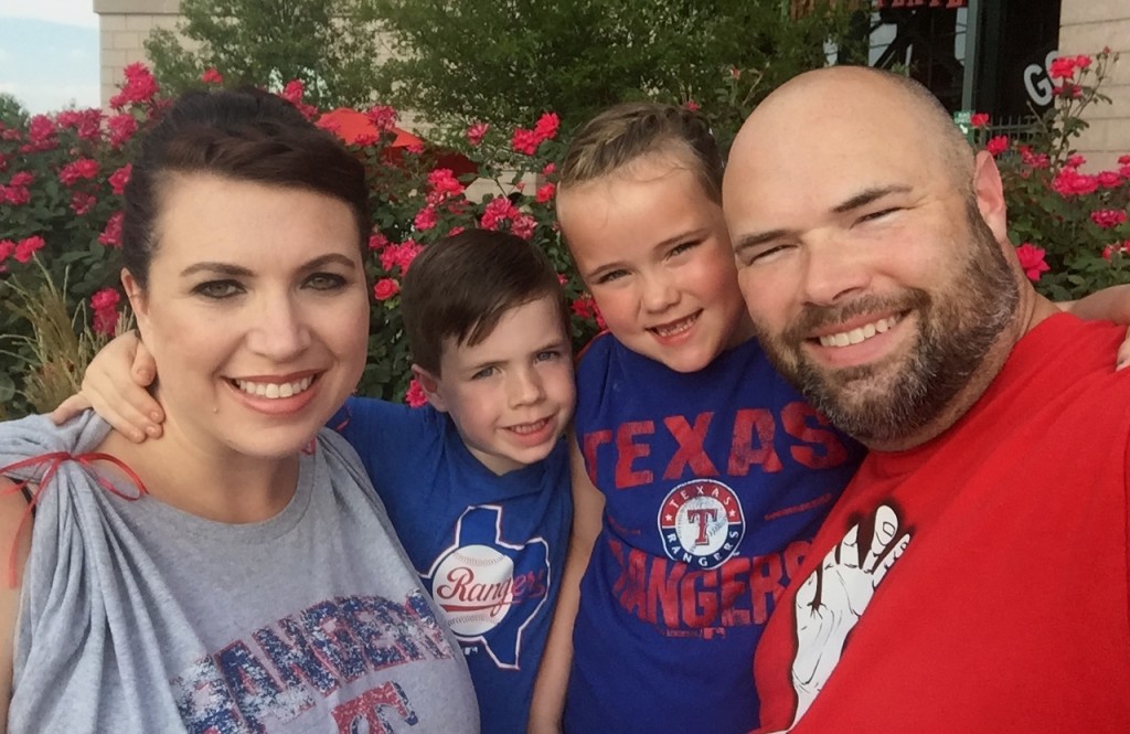 A family affair Sunday during Rally Night at Globe Life Park.