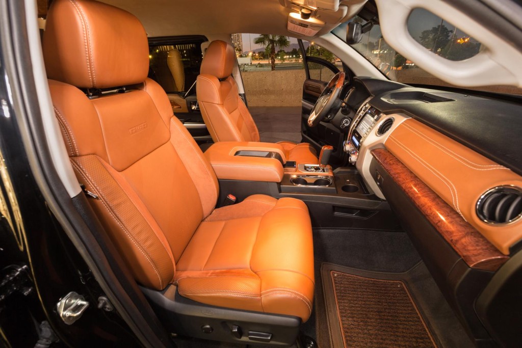 Photo: Toyota Tundrasine interior inspired by luxury private jets.