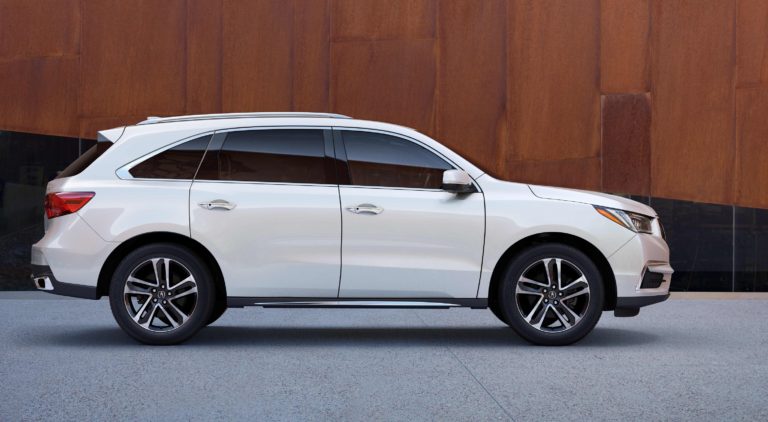 The Acura MDX scored in the three-row luxury SUV category.