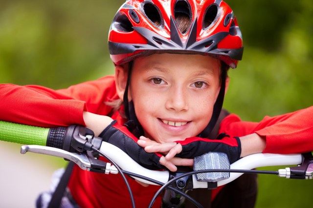 Youngster on bike