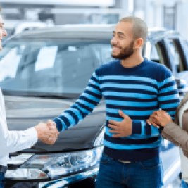 Buyers at dealership