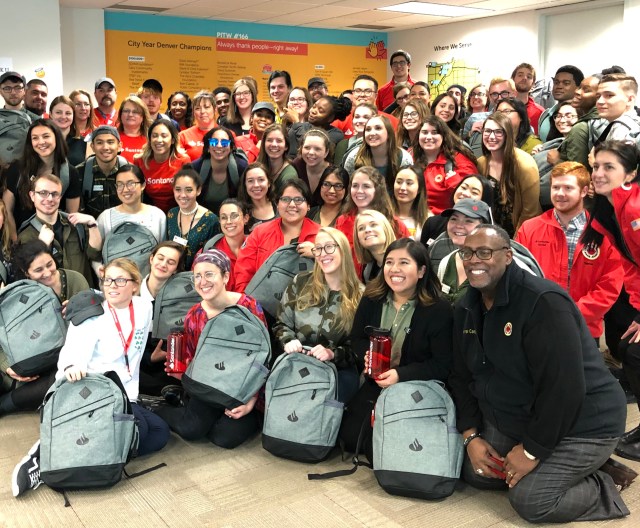 SC volunteers at City Year Denver