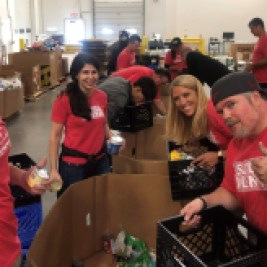 SC volunteers working at food bank