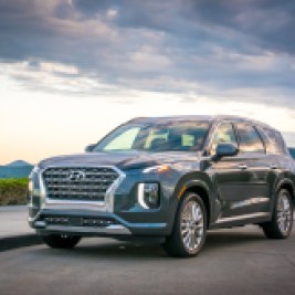 Hyundai Palisade on the highway