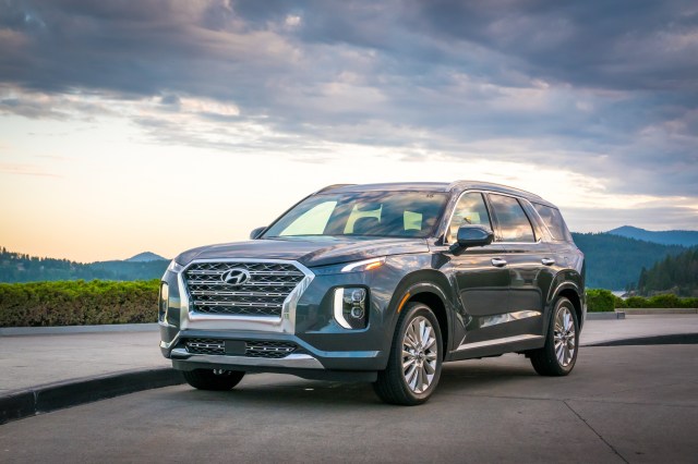 Hyundai Palisade on the highway