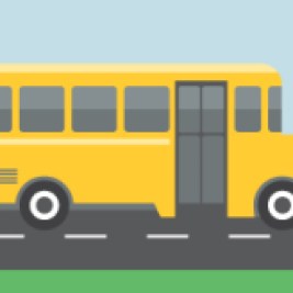 Illustration of the side of a school bus.